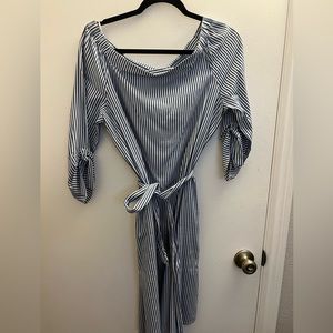 Blue and white striped j. McLaughlin size 14 dress